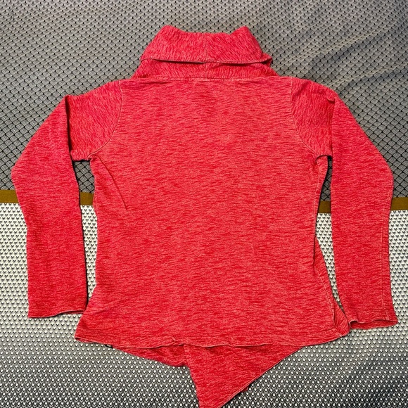 North Face Pink Heather Fallgrove Wrap Sweater Size M - Picture 3 of 11